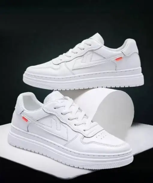 Sneakers For Men  (White , 8)